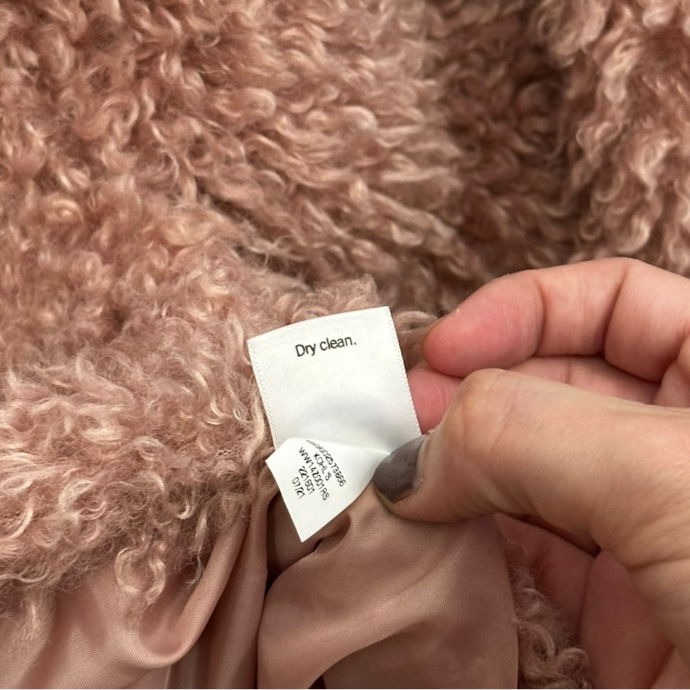 Lauren Conrad Pink Faux Fur Teddy Jacket - Size XS - Picture 6 of 9